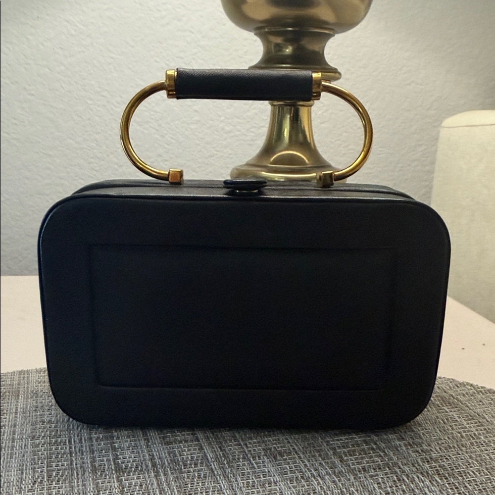 Vintage Murray Kruger Leather Clutch with Brass Handle